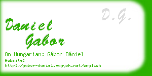 daniel gabor business card