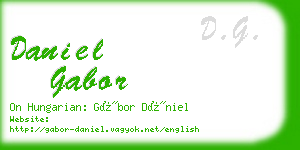 daniel gabor business card